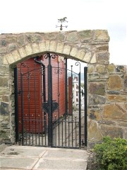 Wrought iron gate