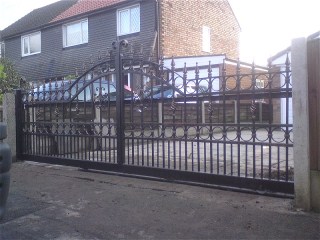 Wrought iron gate