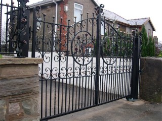 Wrought iron gate