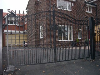 Wrought iron gate
