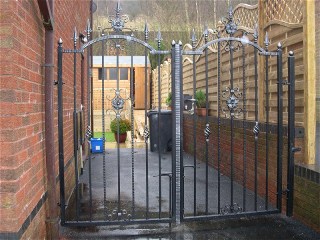 Wrought iron gate