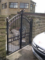 Wrought iron gate
